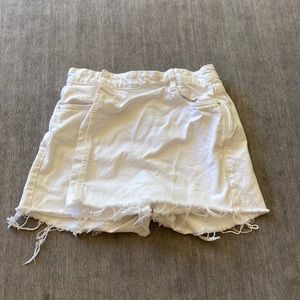 Zara white jean skort. Size medium